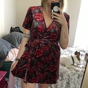 Velvet Wrap Dress